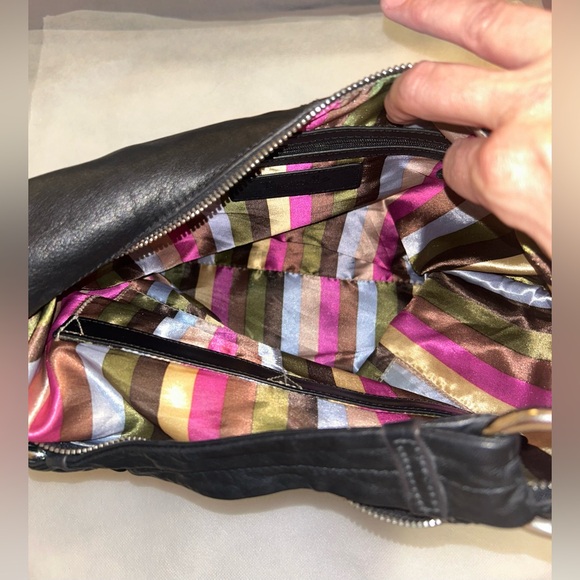 Tignanello, black, leather handbag. - Picture 3 of 10